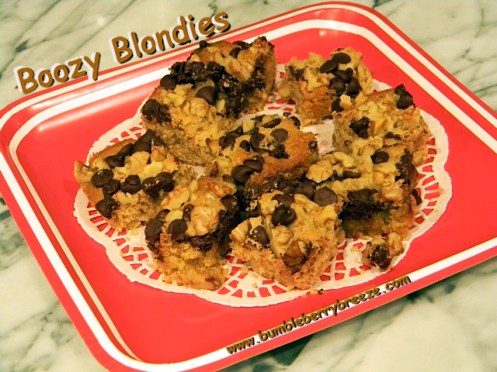 Boozy Blondies