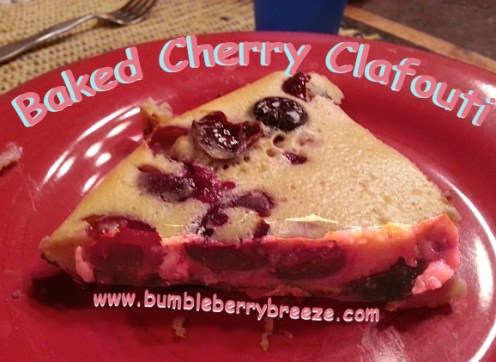 Cherry Caflouti for Pinterest